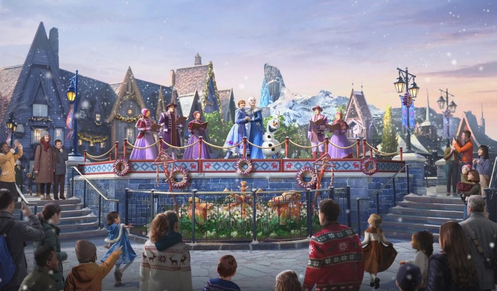 La Chorale de Noël d'Arendelle, espectáculo musical de Navidad en World of Frozen